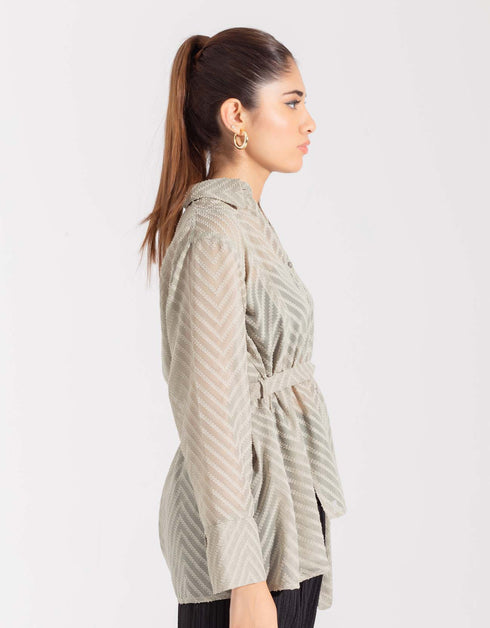 TEXTURED SHEAR SHIRT